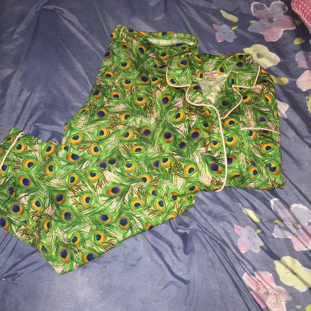 100% Cotton Peacock Pajama Set